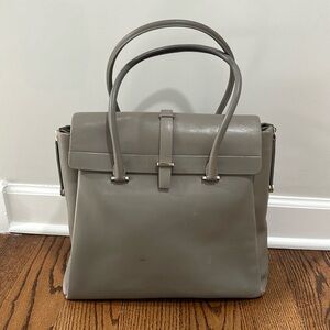 Tiffany & Co. Grey Leather Tote